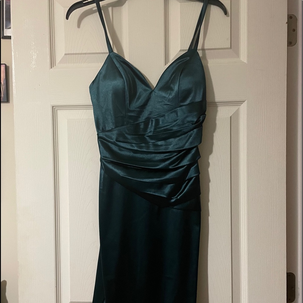 Short silk dress